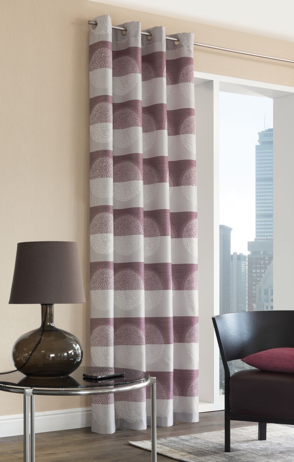 Neutex Osenschal Osenvorhang Lounge 245x146 Cm Beere Romodo