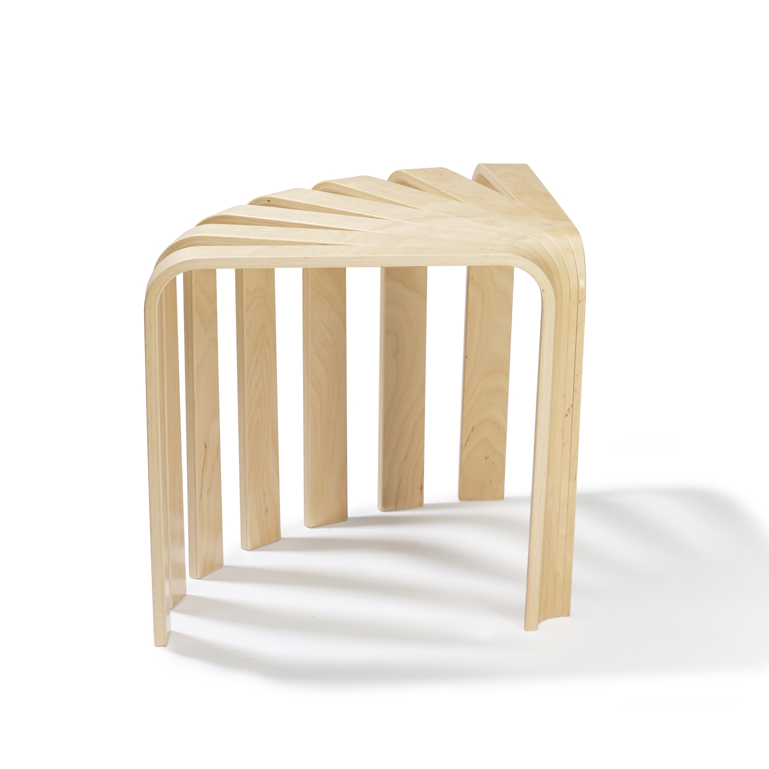BEdesign Designhocker FAN natur multifunktionaler Hocker & Beistelltisch