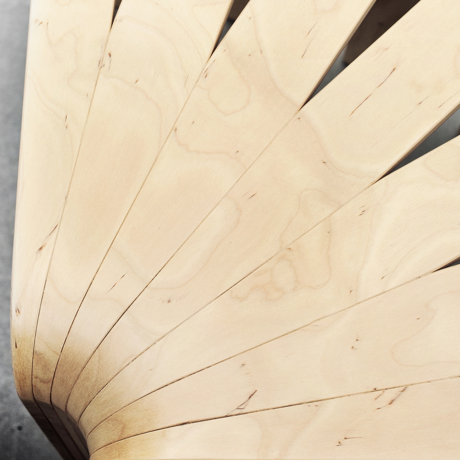 BEdesign Designhocker FAN natur multifunktionaler Hocker & Beistelltisch