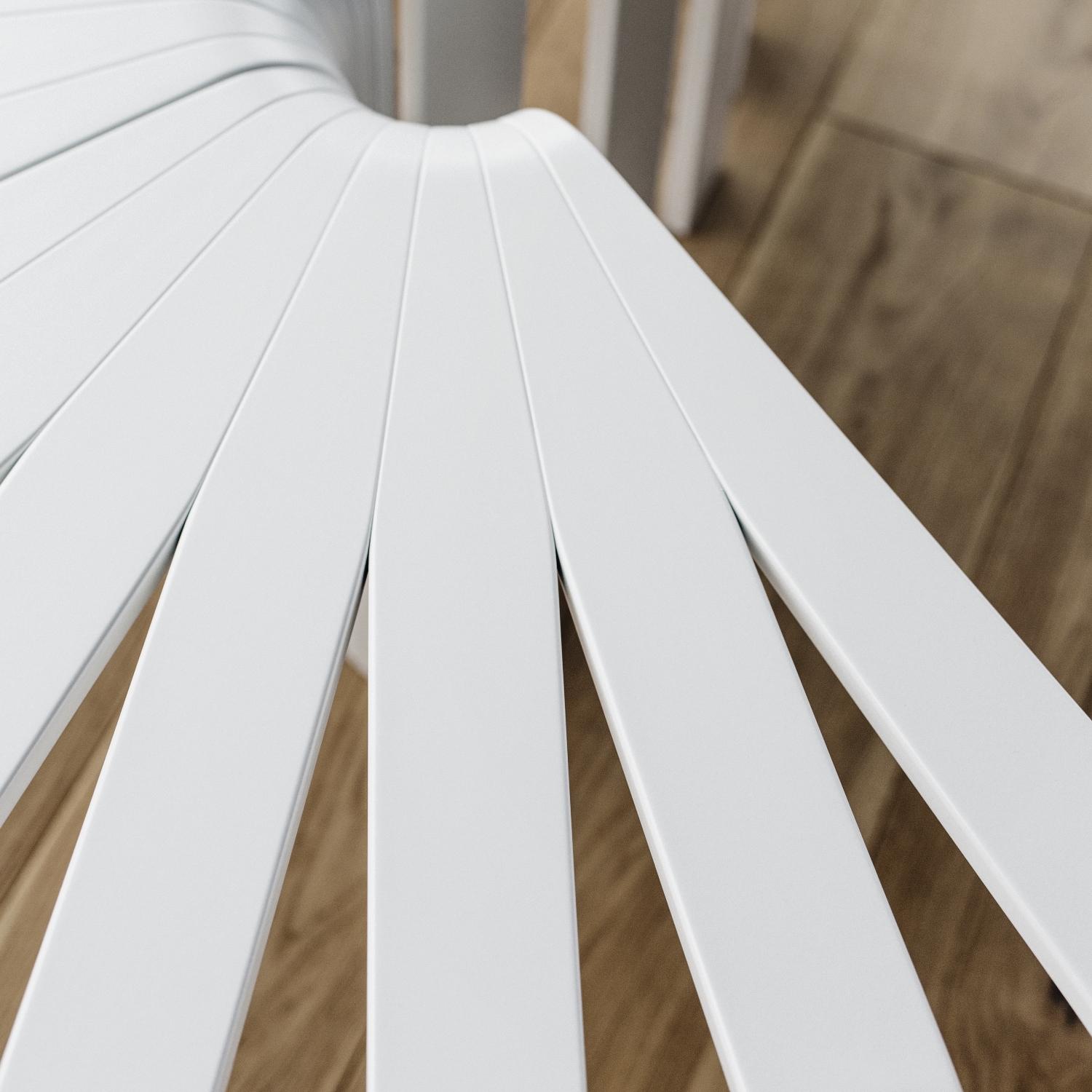 BEdesign Designhocker FAN weiß multifunktionaler Hocker & Beistelltisch