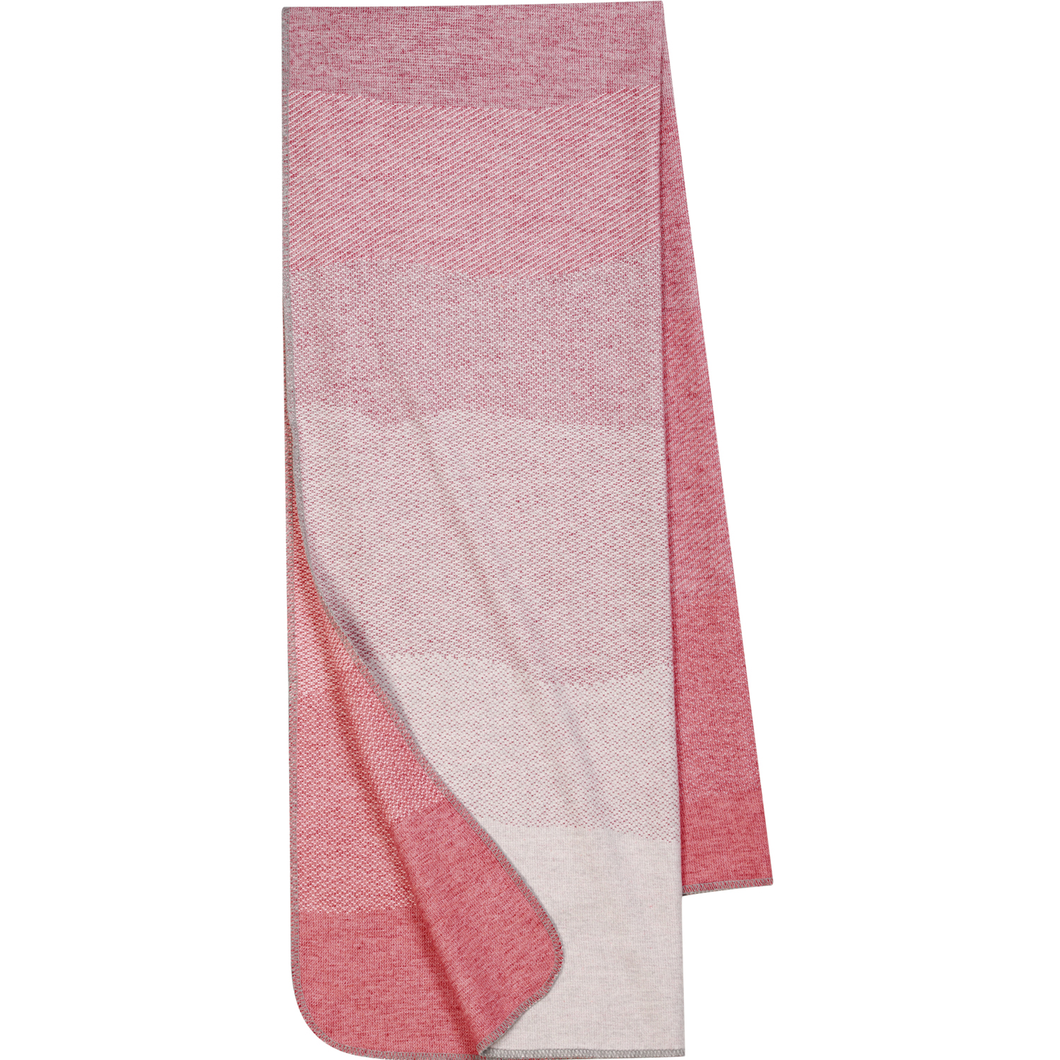 Biederlack Metropolitan Decke rosa 75x200cm leichte Decke mit Overlock-Stich