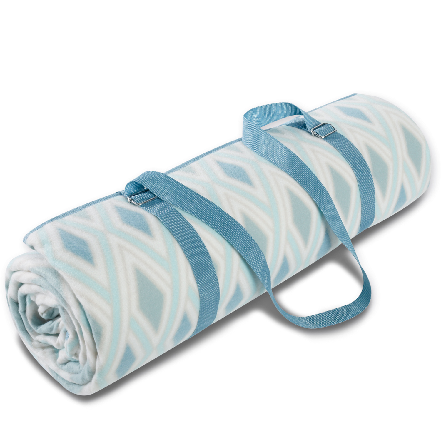 Biederlack Picknickdecke diamond aqua 200x200cm – ROMODO