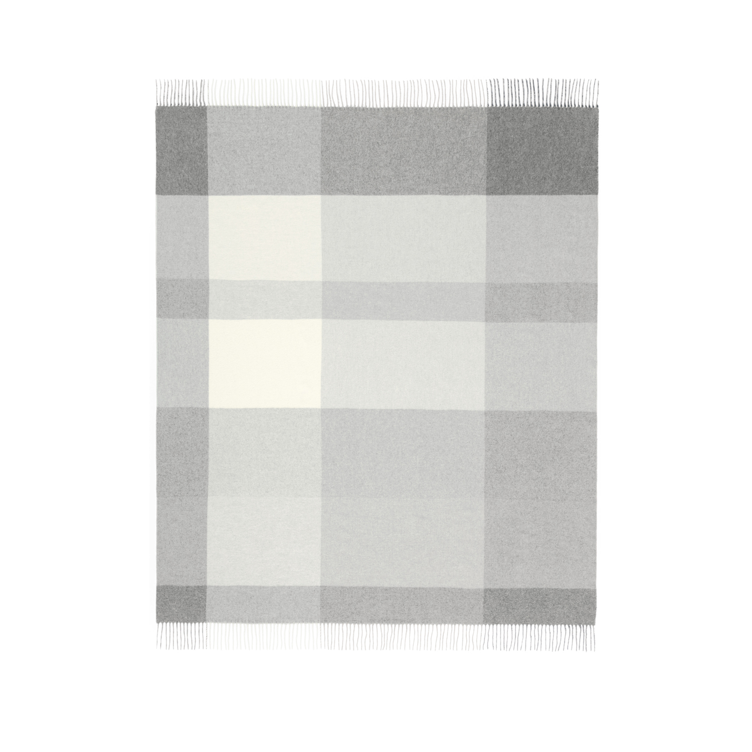 Biederlack Plaid Pleasant grey 130x170cm Franse