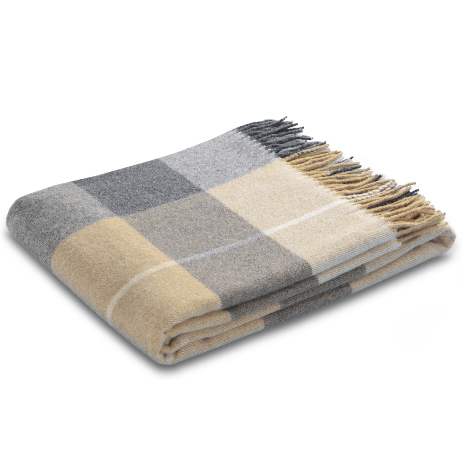 Biederlack Plaid Quito Beige 130x170cm Franse