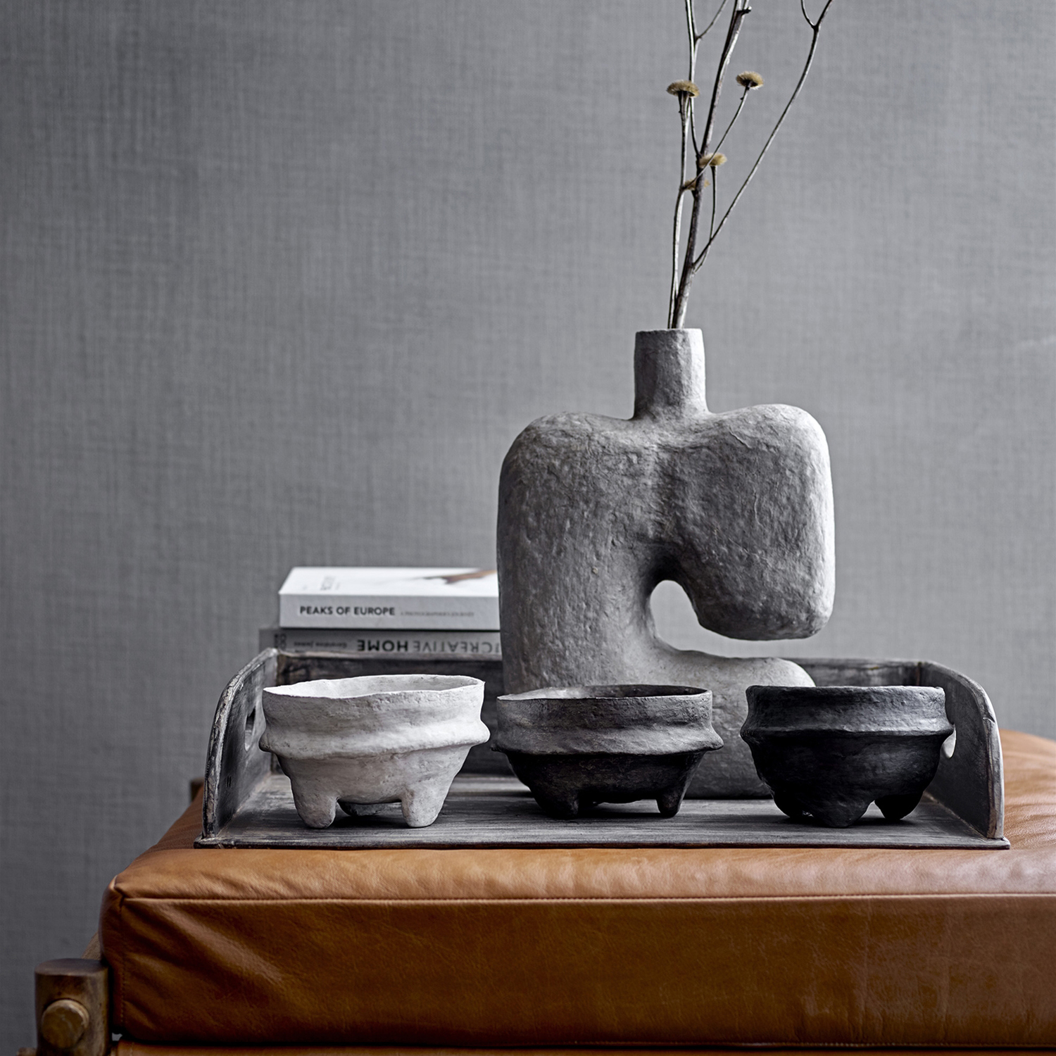 Bloomingville Hocker Aysia natur 