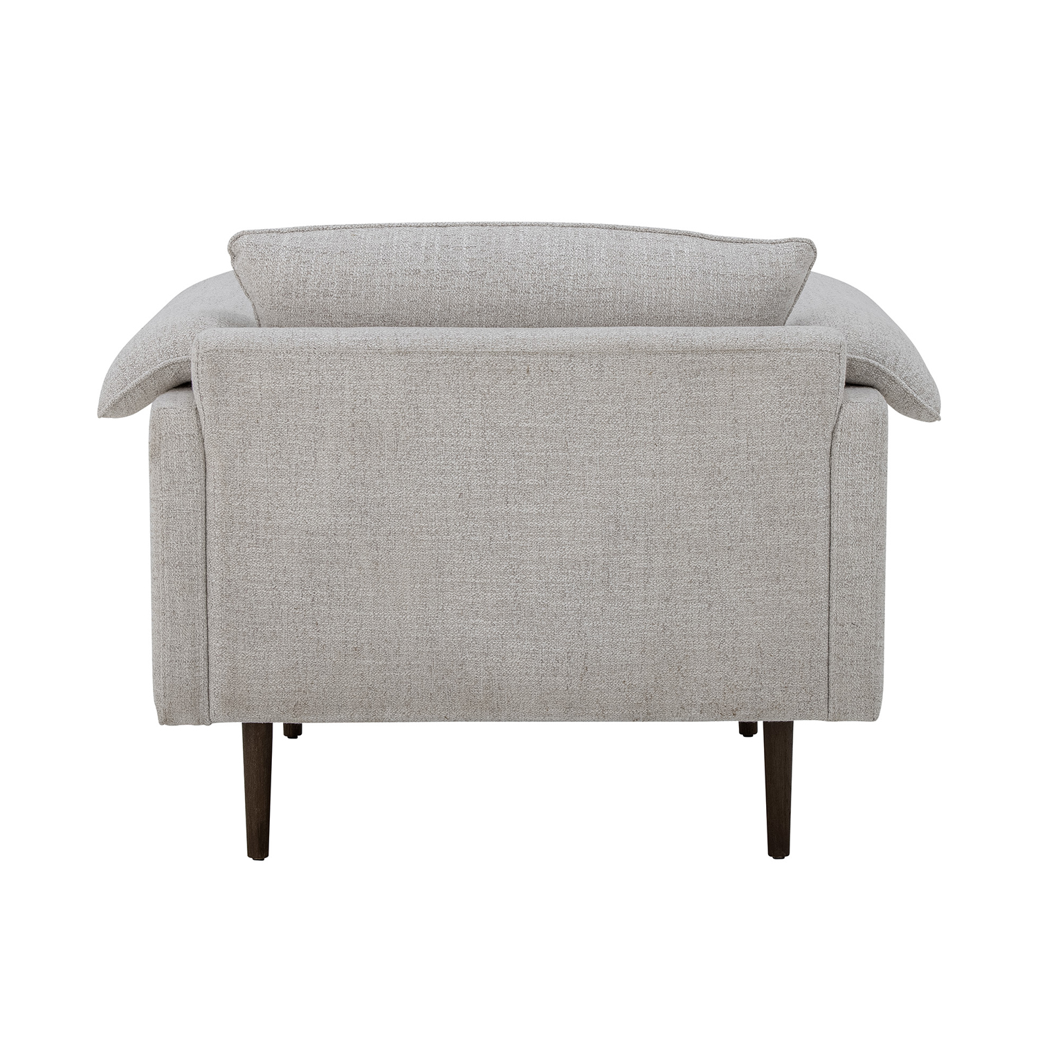 Bloomingville Loungesessel Chesham weiß moderner Wohnsessel mit minimalistischen Füssen Eiche