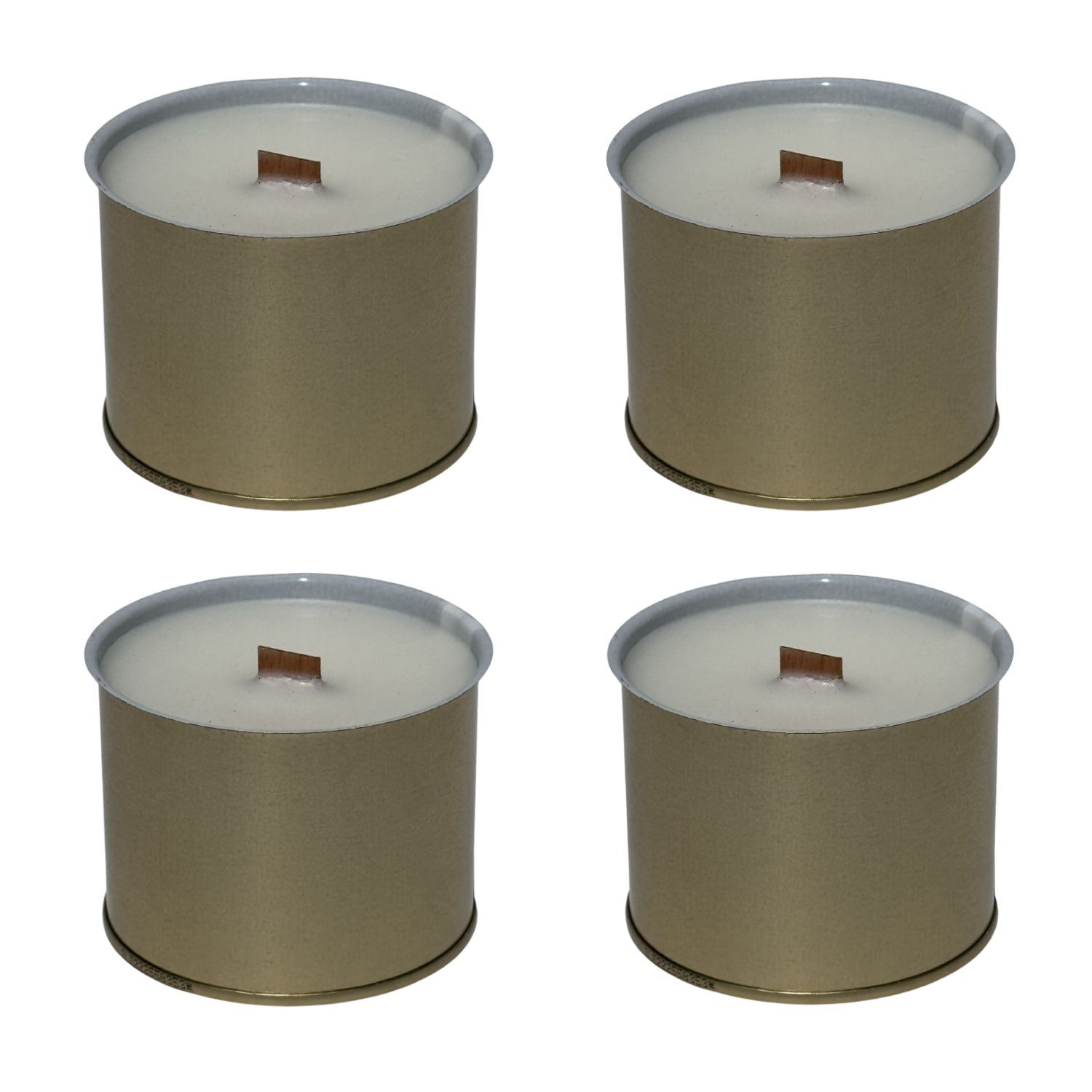 CS-Beton Tischfeuer Nachfülldose ohne Duft 4er Wachsdosen für Tischfeuer VARIO ODORE