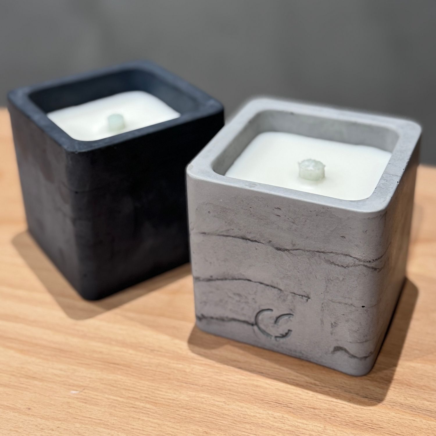 CS-Beton Tischfeuer SMART betongrau 10 cm eckig Deko für den In- und Outdoorbereich