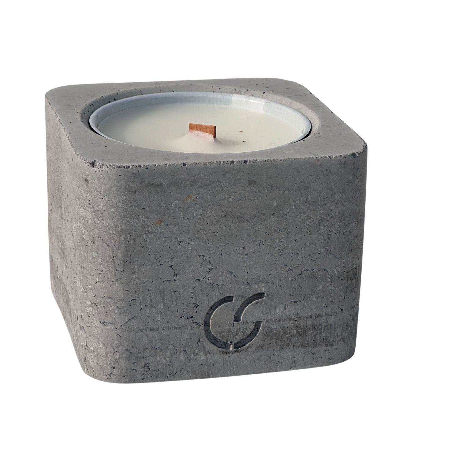 CS-Beton Tischfeuer VARIO ODORE 2er Set betongrau Betondeko mit austauschbarer Wachsdose