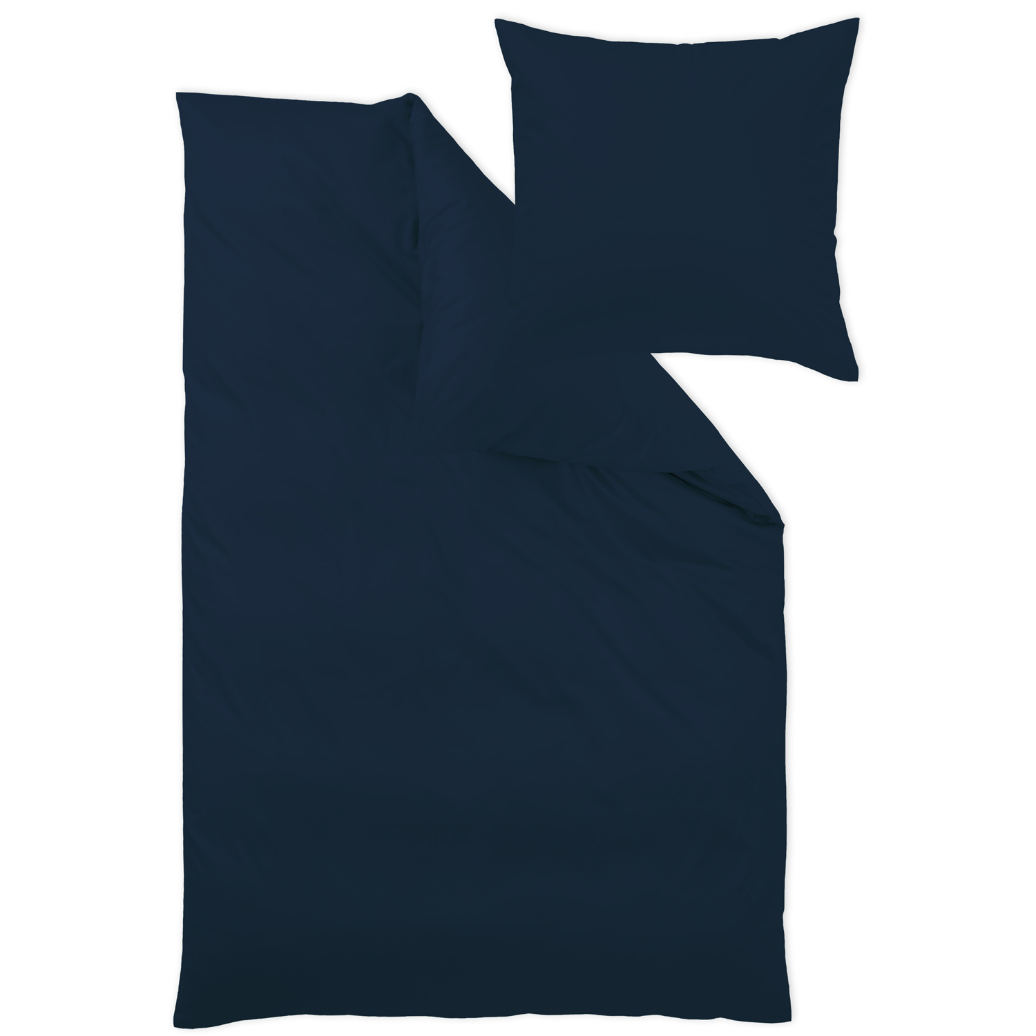 Curt Bauer Bettwäsche Uni marine Mako Satin – ROMODO