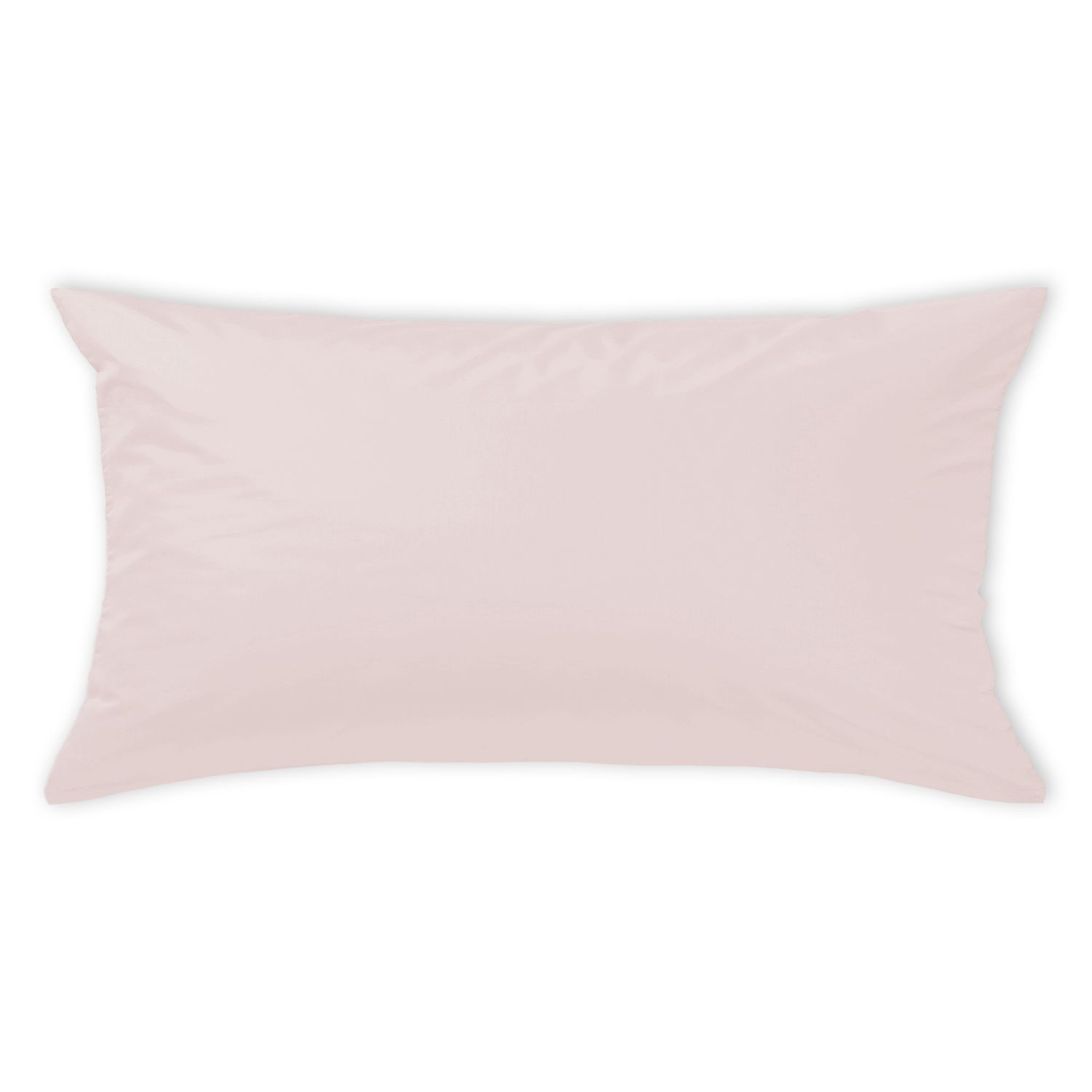 Curt Bauer Einzelkissen Uni rosé Mako Satin Kissenhülle 40x80cm