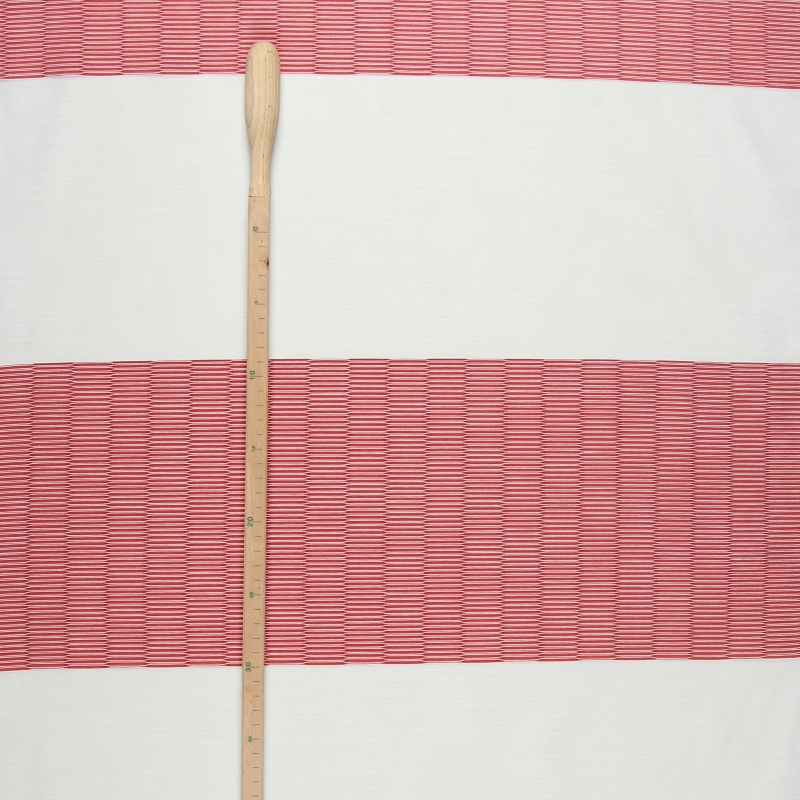 Dekostoff Vorhangstoff Bielefeld Streifen Breite: 60 cm halbtransparent
