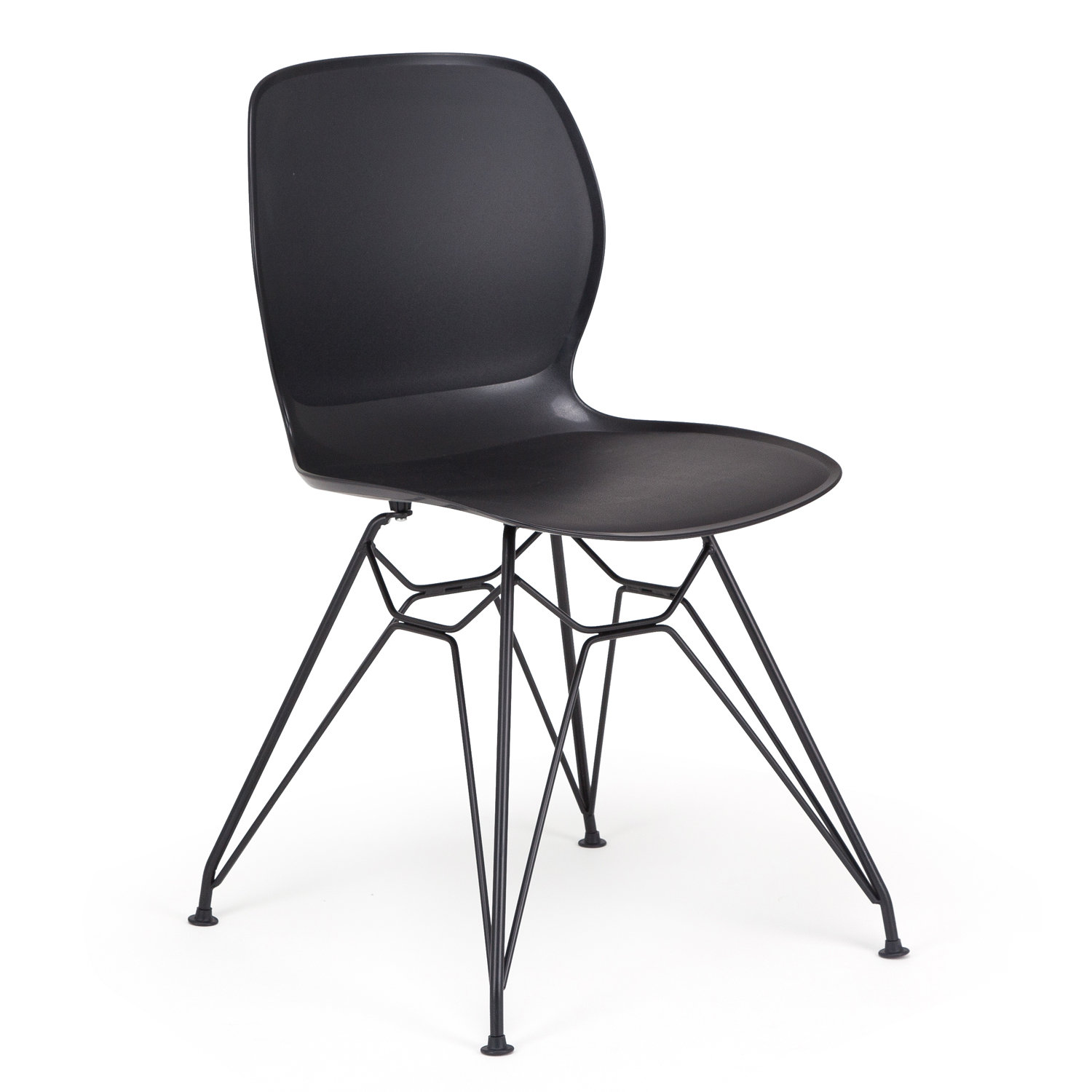 GARAGEEIGHT Stuhl Rietia Schwarz 2er-Set 82x49x51,5cm – ROMODO