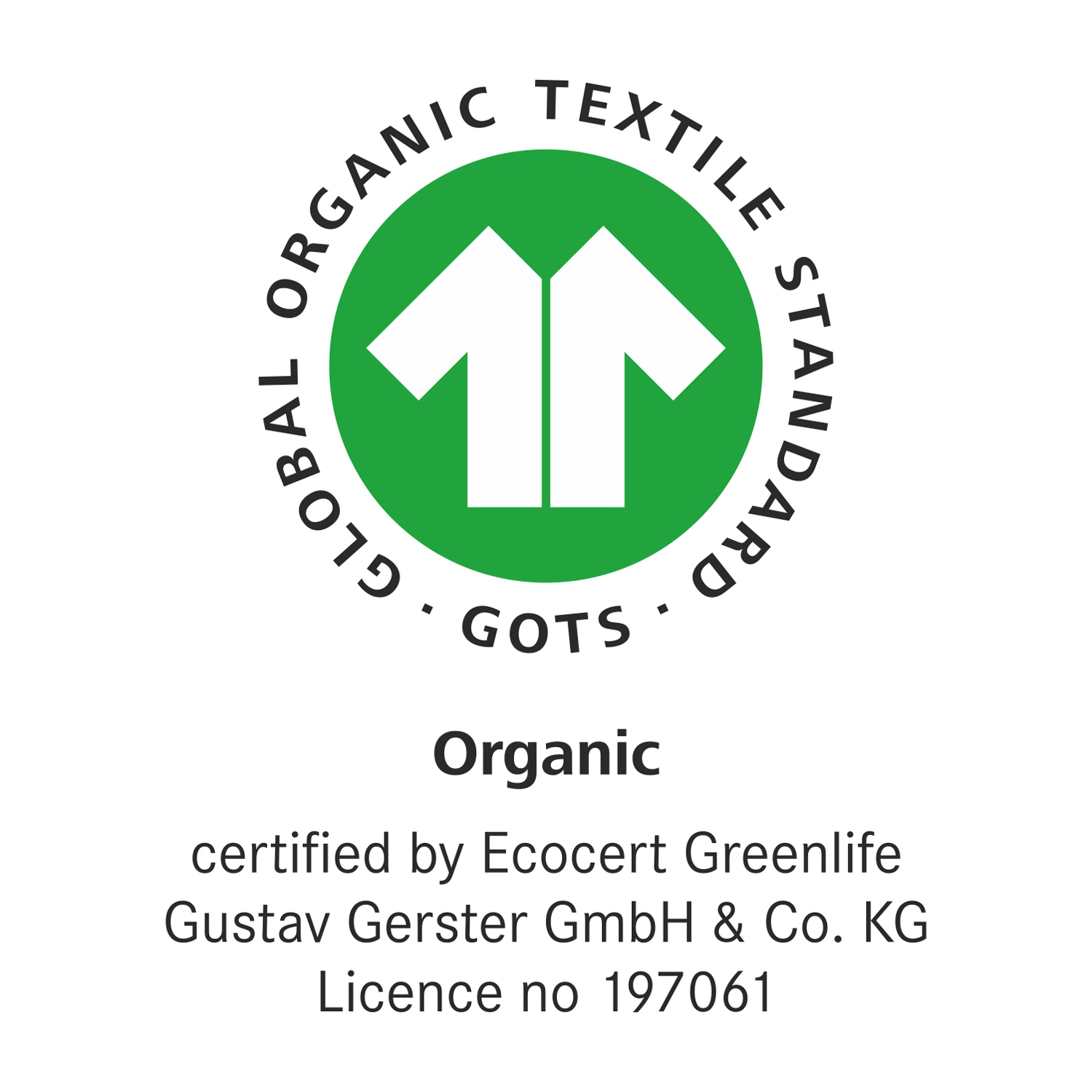 Gerster Bio-Baumwoll-Vorhang Lorenz grau Dekoschal mit Kräuselband und Stangendurchzug GOTS zertifiziert