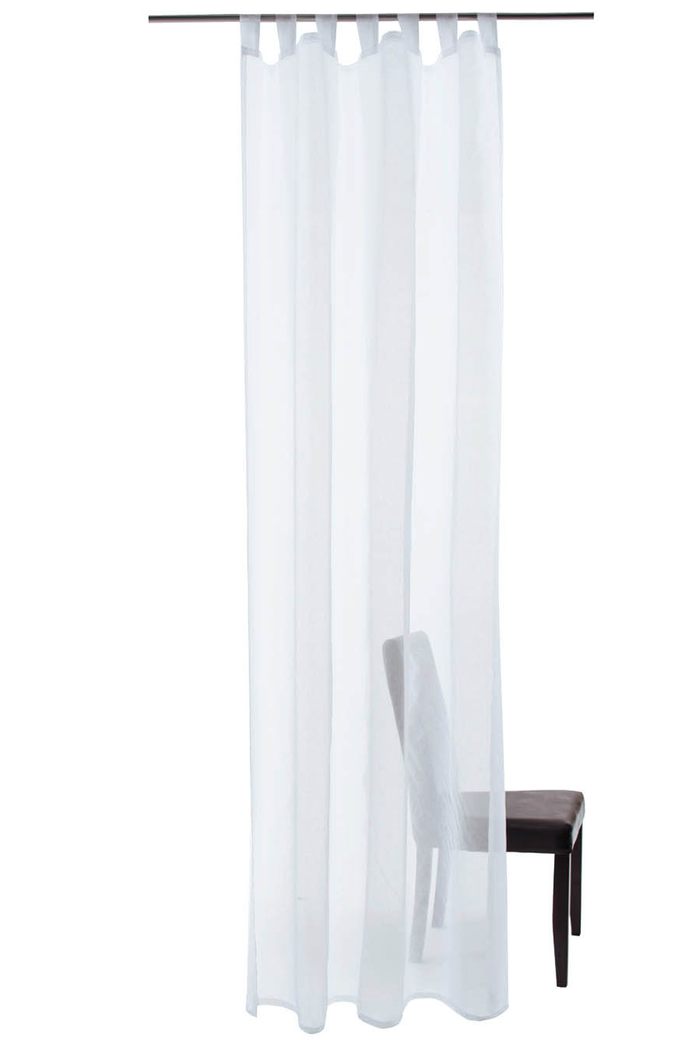 Homing Transparenter Schlaufenschal Barletta weiß transparenter Voile Uni