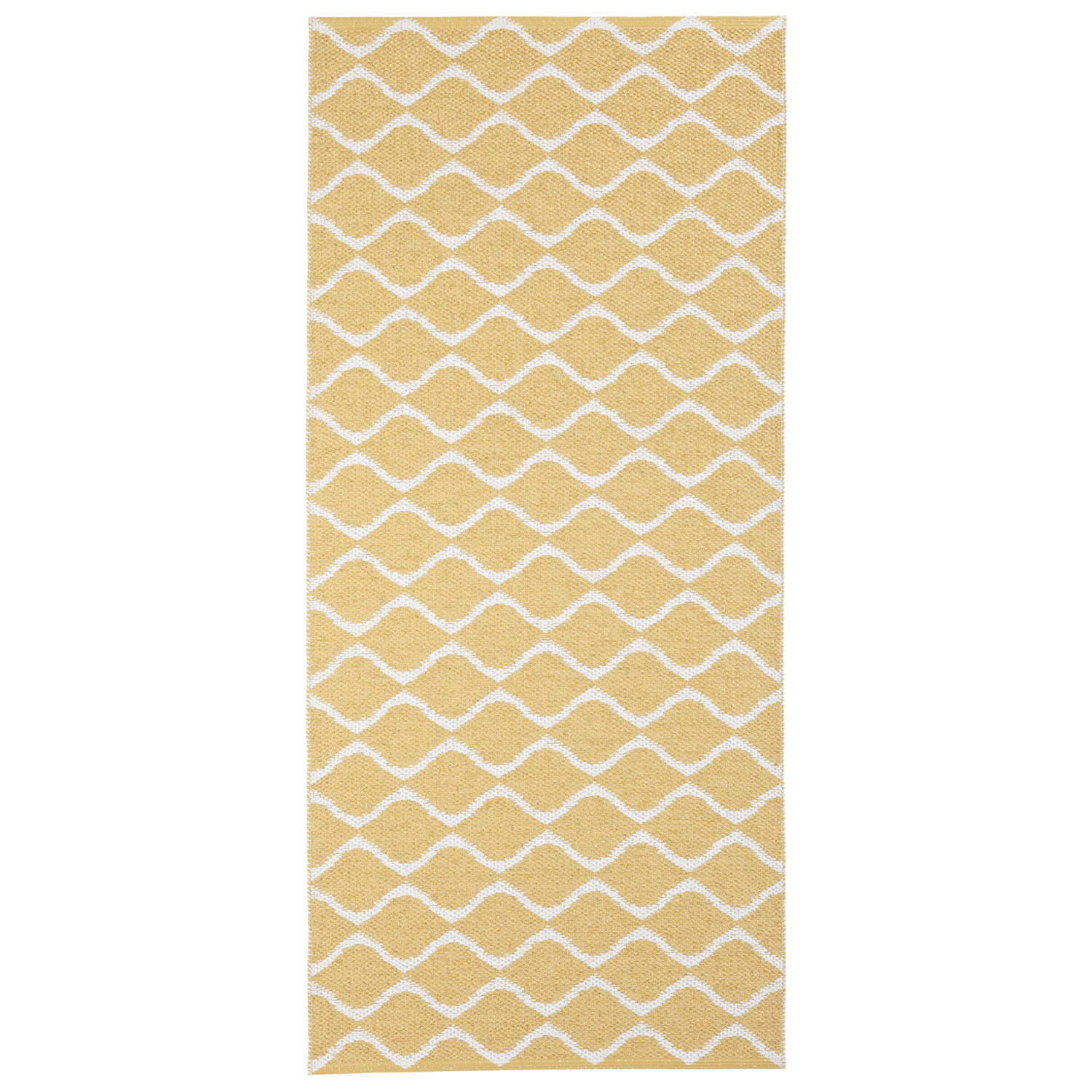 Horredsmattan Teppich Wave Yellow für Innen und Aussen Made in Sweden since 1956 UV-Beständig