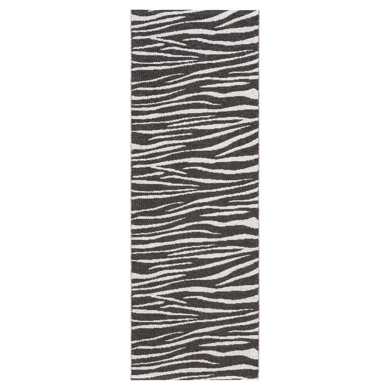 Horredsmattan Teppich Zebra Black für Innen und Aussen Made in Sweden since 1956 UV-Beständig
