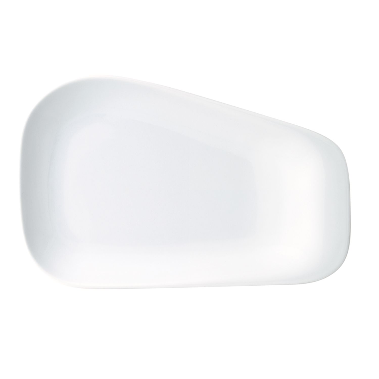 KAHLA Elixyr weiß Platte maxi 33 cm weißes Porzellan in ungewöhnlichen Formen