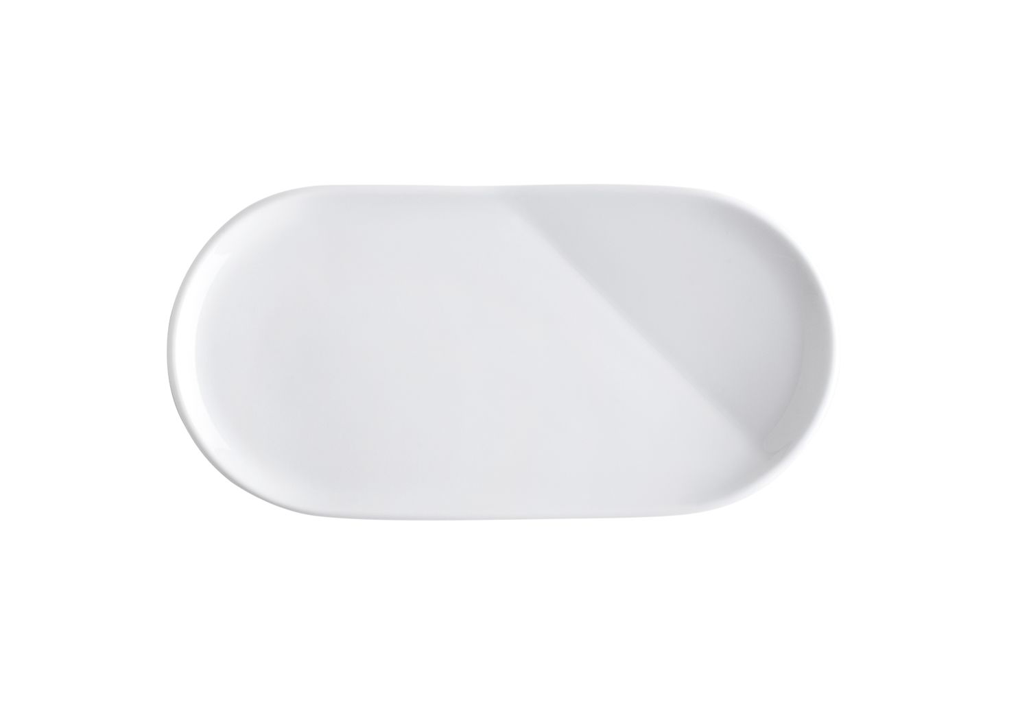 KAHLA O - The better place weiß Platte oval 20 cm Porzellan ist mit der rutschfreien Magic-Grip Beschichtung ausgestattet
