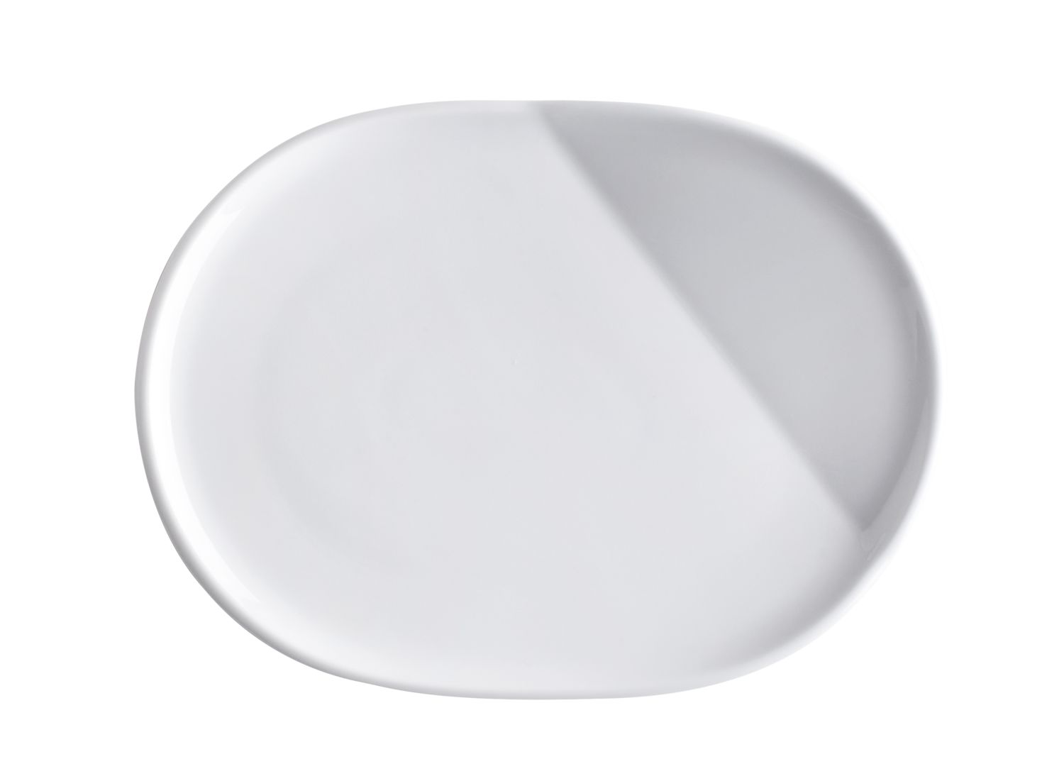 KAHLA O - The better place weiß Platte oval 23,5 cm Porzellan ist mit der rutschfreien Magic-Grip Beschichtung ausgestattet