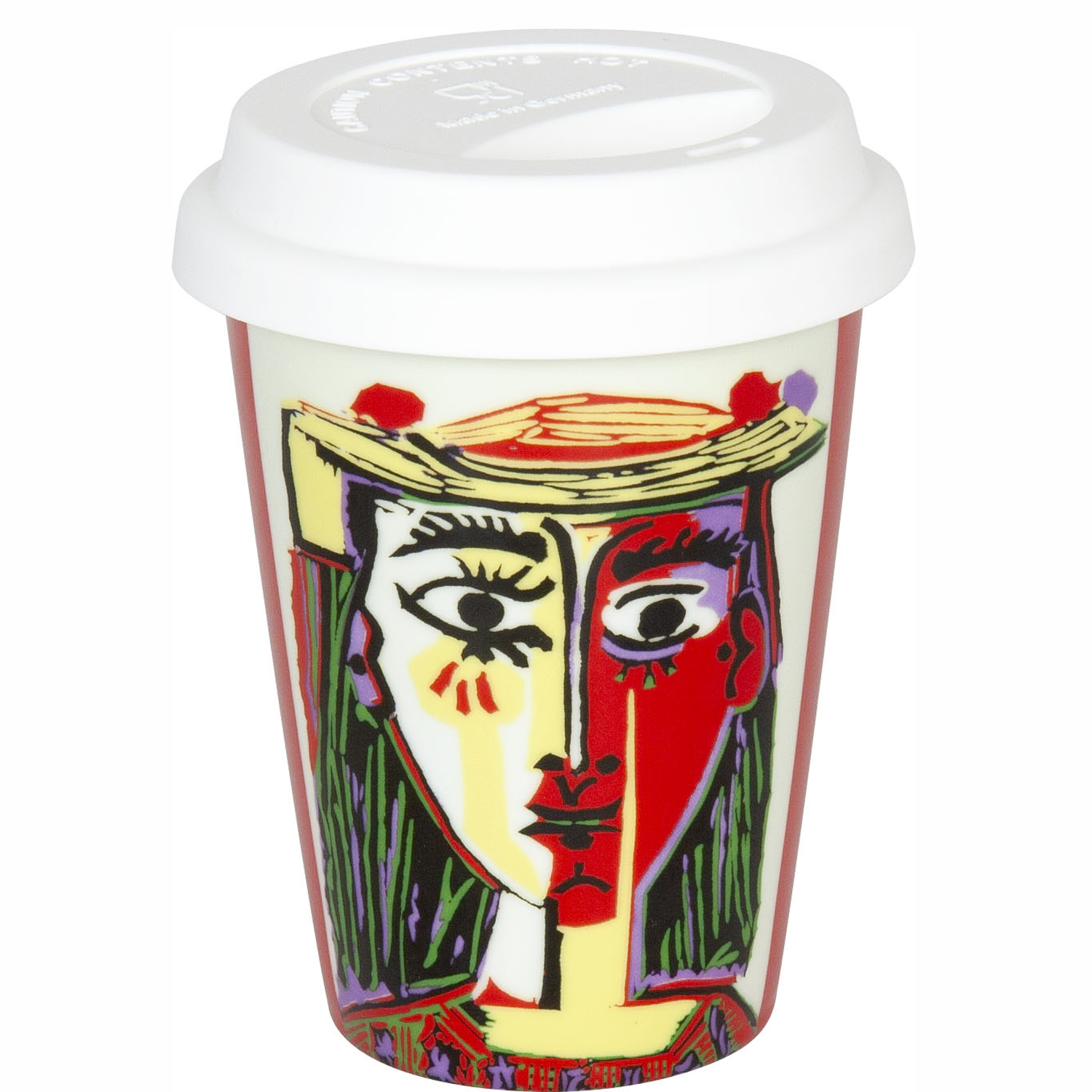 Könitz Becher to go Picasso Femme Au Chapeau Coffee to go Becher mit Deckel 380ml