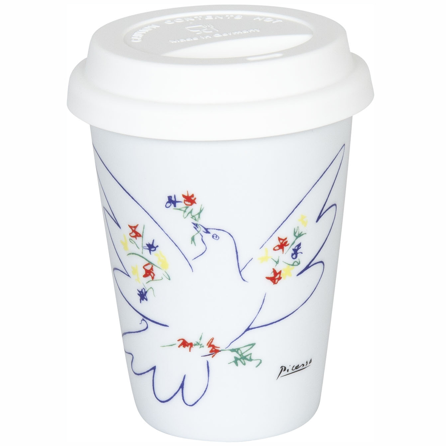 Könitz Becher to go Picasso La Colombe Du Festival Coffee to go Becher mit Deckel 380ml