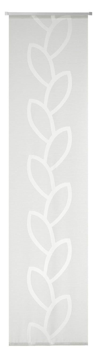 NEUTEX Flächenvorhang KANDIS 245x60 cm grau mit Alupaneelwagen Aufhängungssystem