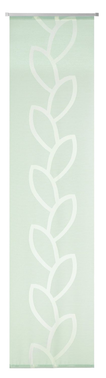 NEUTEX Flächenvorhang KANDIS 245x60 cm mint mit Alupaneelwagen Aufhängungssystem