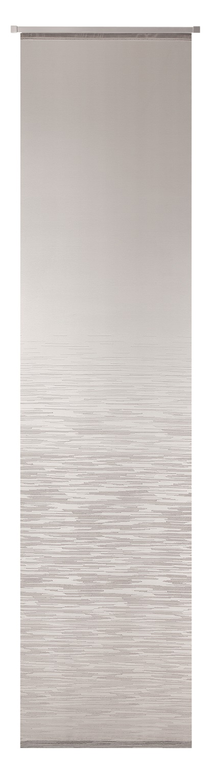 NEUTEX Flächenvorhang ULTIMO 245x60 cm grau mit Alupaneelwagen Aufhängungssystem