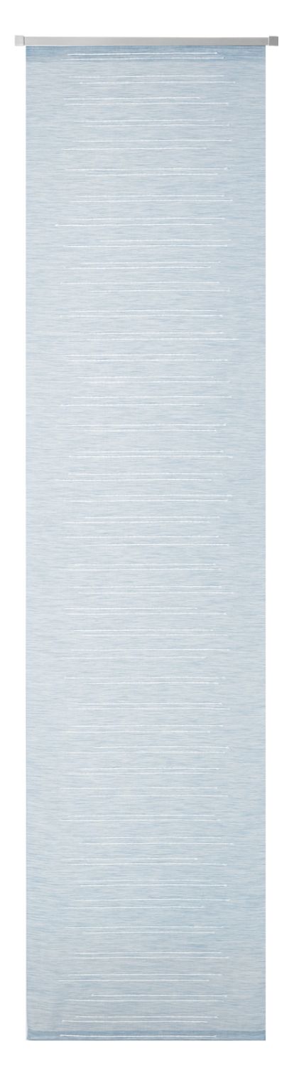 NEUTEX Flächenvorhang UNO 245x60 cm bleu mit Alupaneelwagen Aufhängungssystem