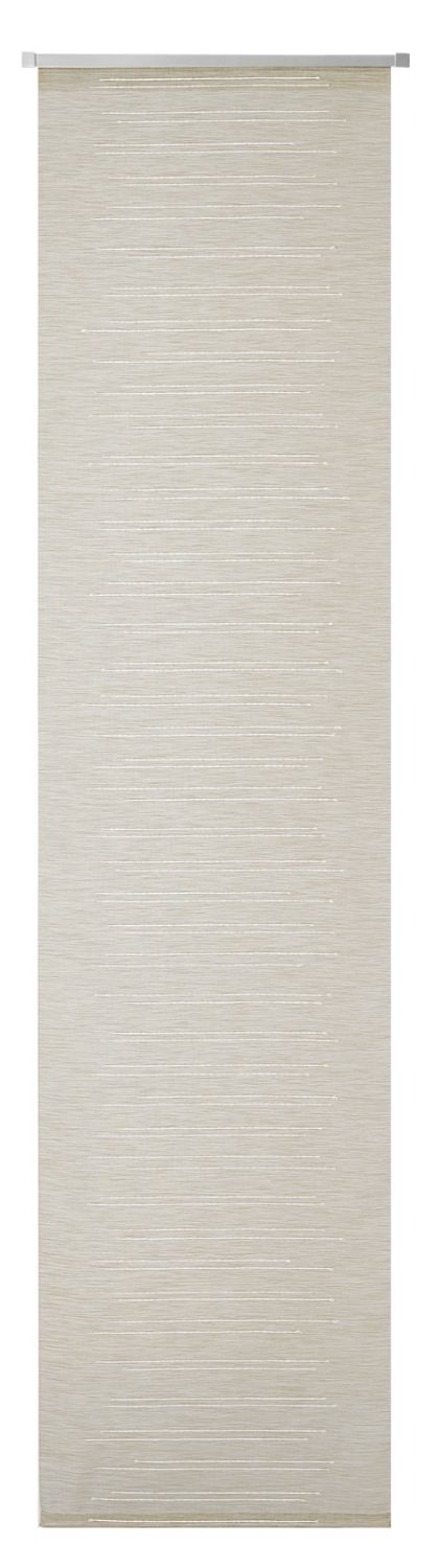 NEUTEX Flächenvorhang UNO 245x60cm sand mit Alupaneelwagen Aufhängungssystem