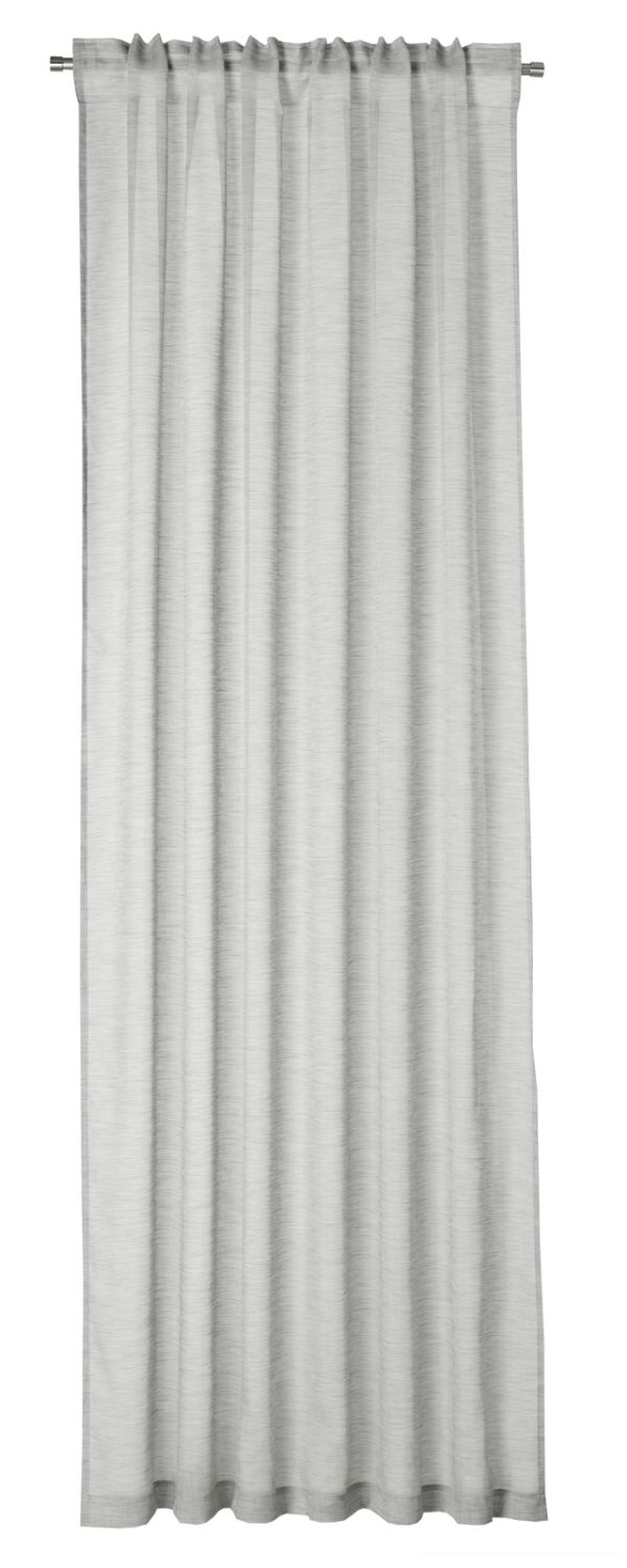 NEUTEX Schal Vorhang ALLURE 245x140 cm silber Schal mit verdeckten Schlaufen auf der Rückseite