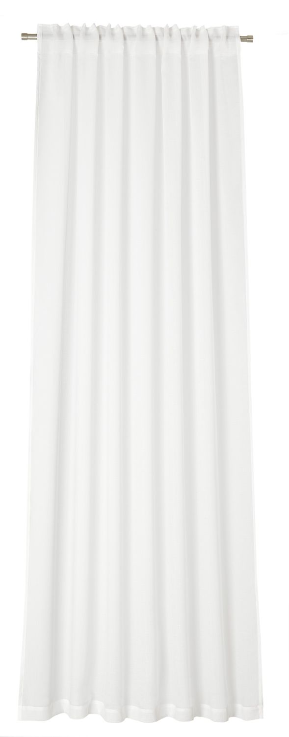 NEUTEX Schal Vorhang ALLURE 245x140cm wollweiß Schal mit verdeckten Schlaufen auf der Rückseite