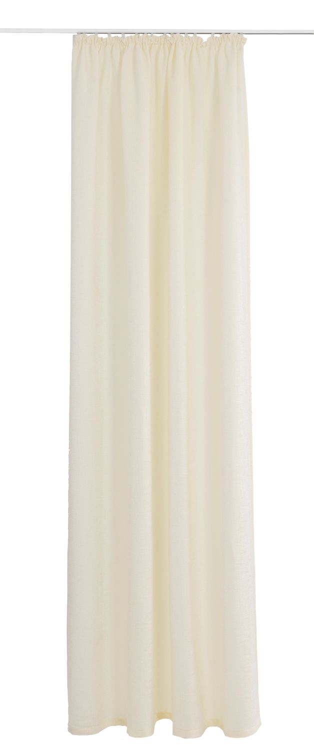 NEUTEX Schal Vorhang INUIT 245x145 cm weiß Schal mit Kräuselband