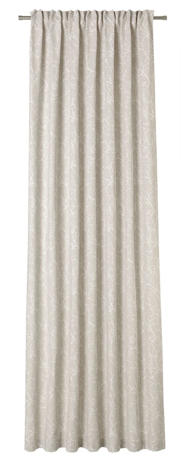 NEUTEX Schal Vorhang ZEN 245x142 cm beige Schal mit verdeckten Schlaufen auf der Rückseite