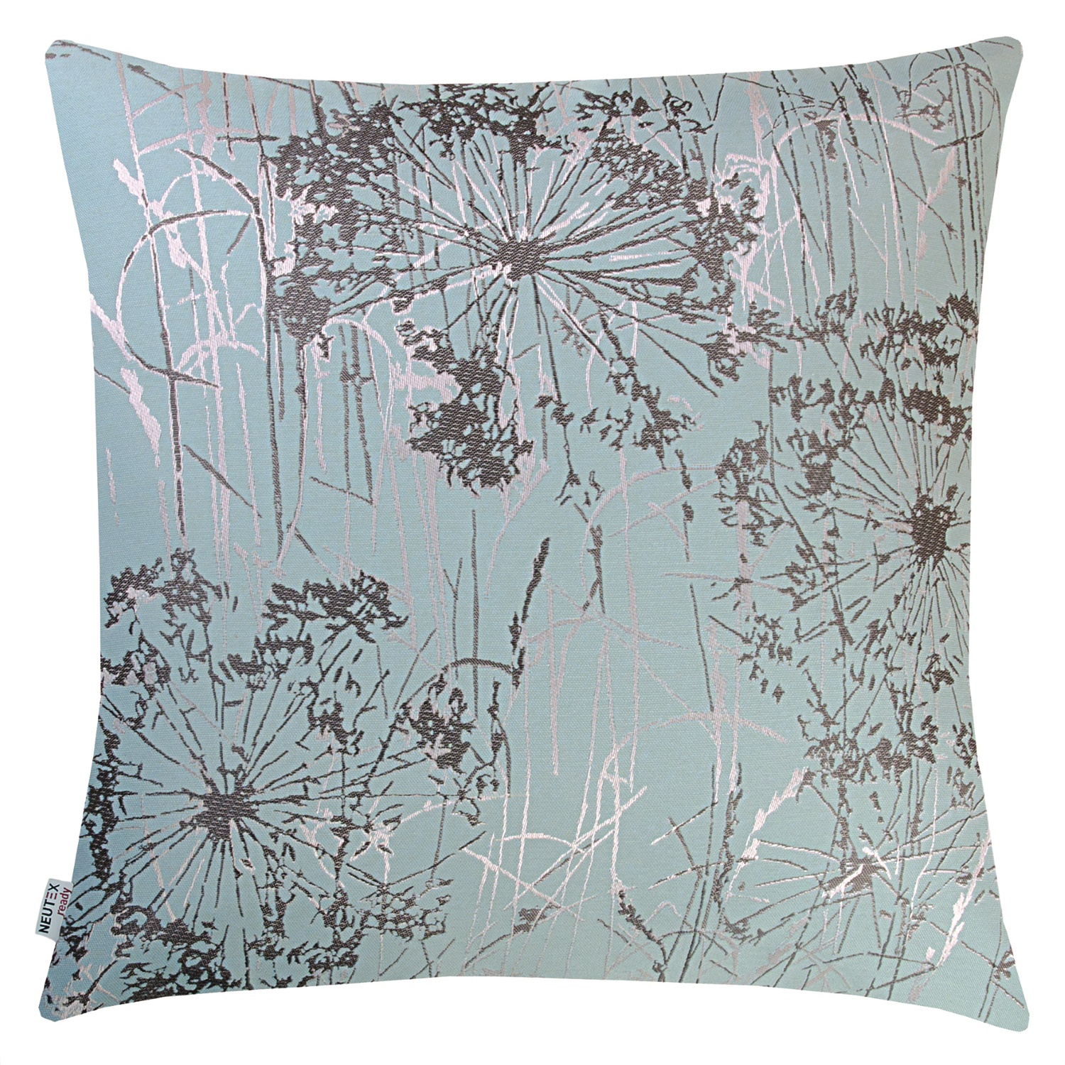 NEUTEX Wendekissenhülle FIORETTO Pusteblume 48x48 cm hellblau 