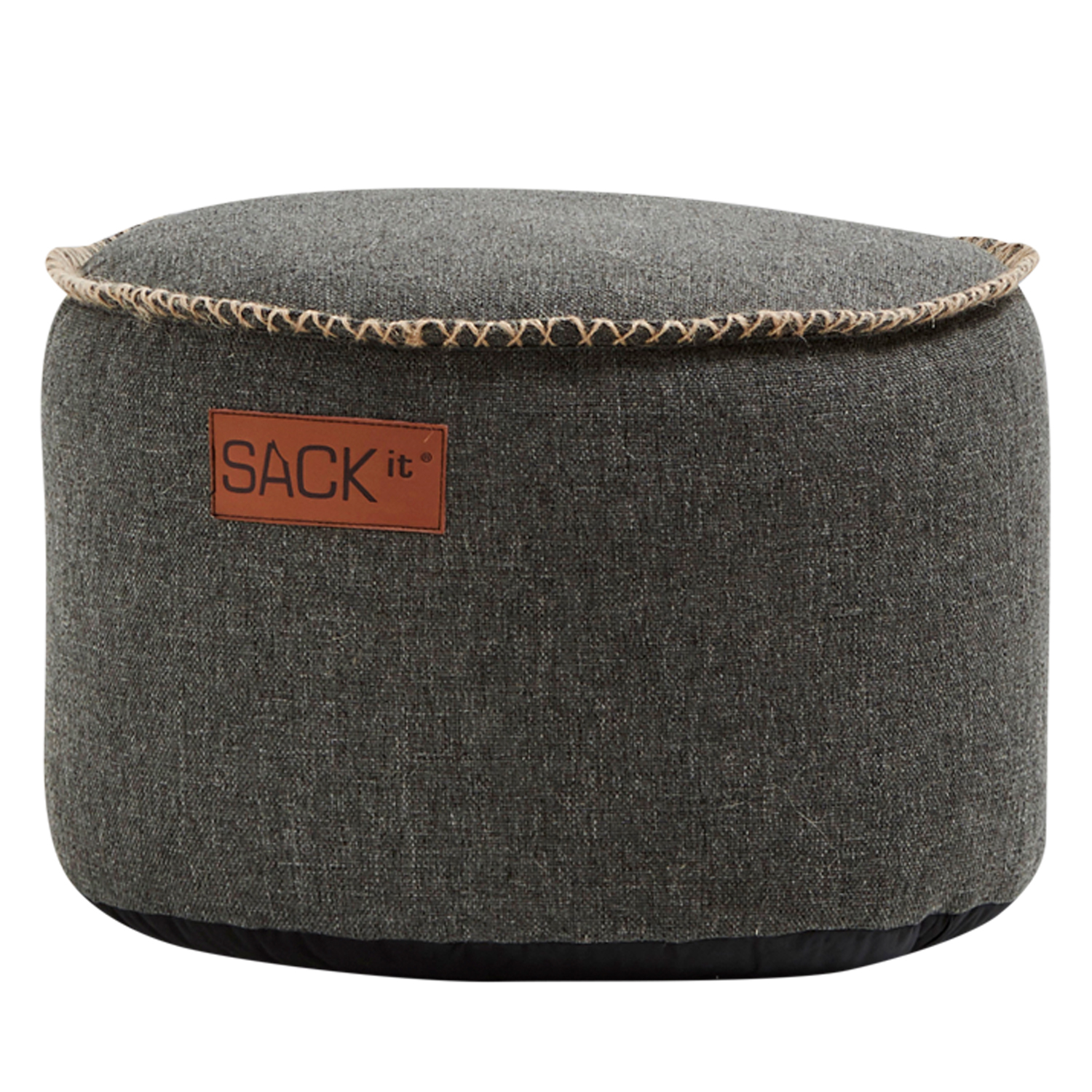 SACKit Sitzhocker rund RETROit Cobana DRUM Grey In- und Outdoor 