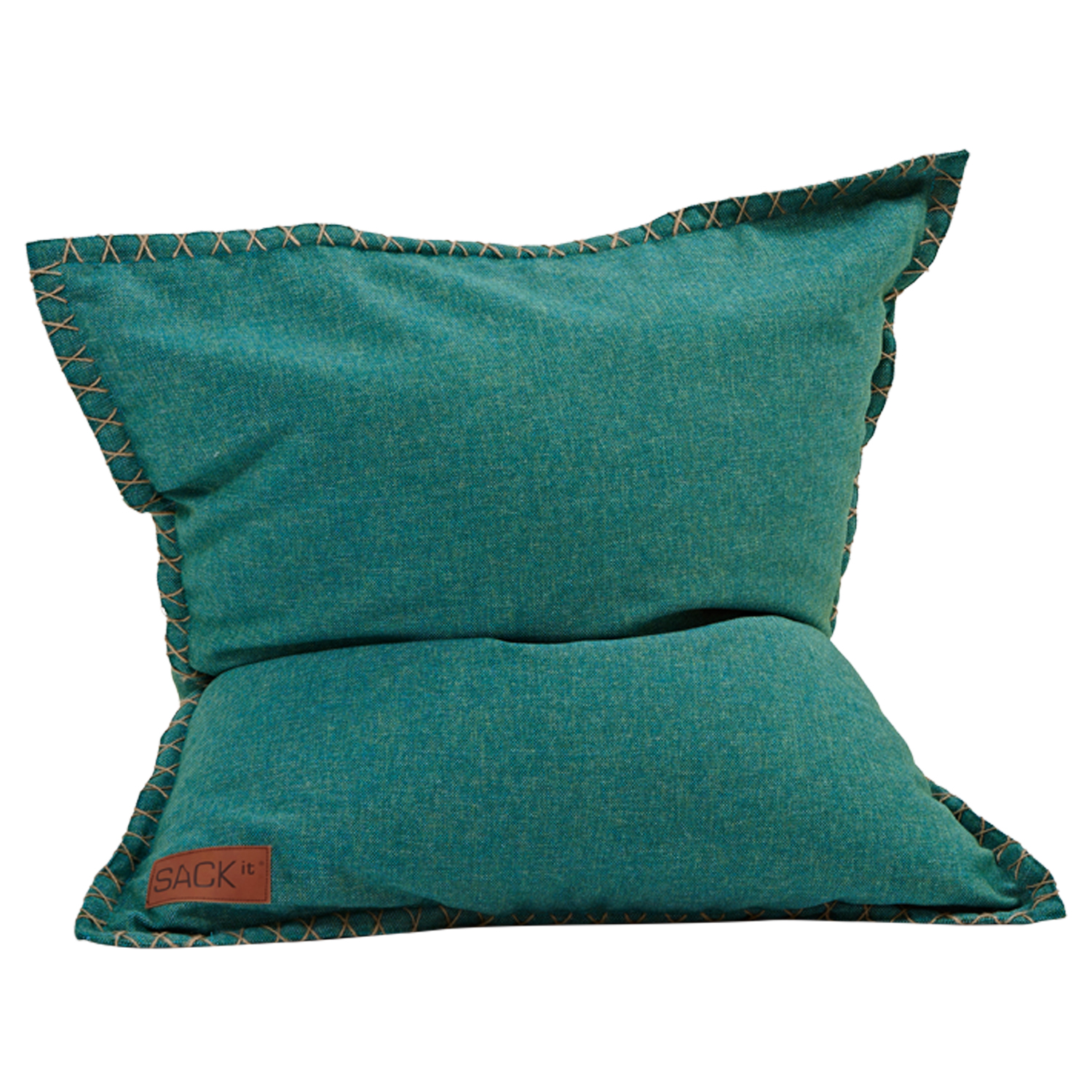 SACKit Sitzkissen SQUAREit Cobana JUNIOR Petrol Melange In- und Outdoor 