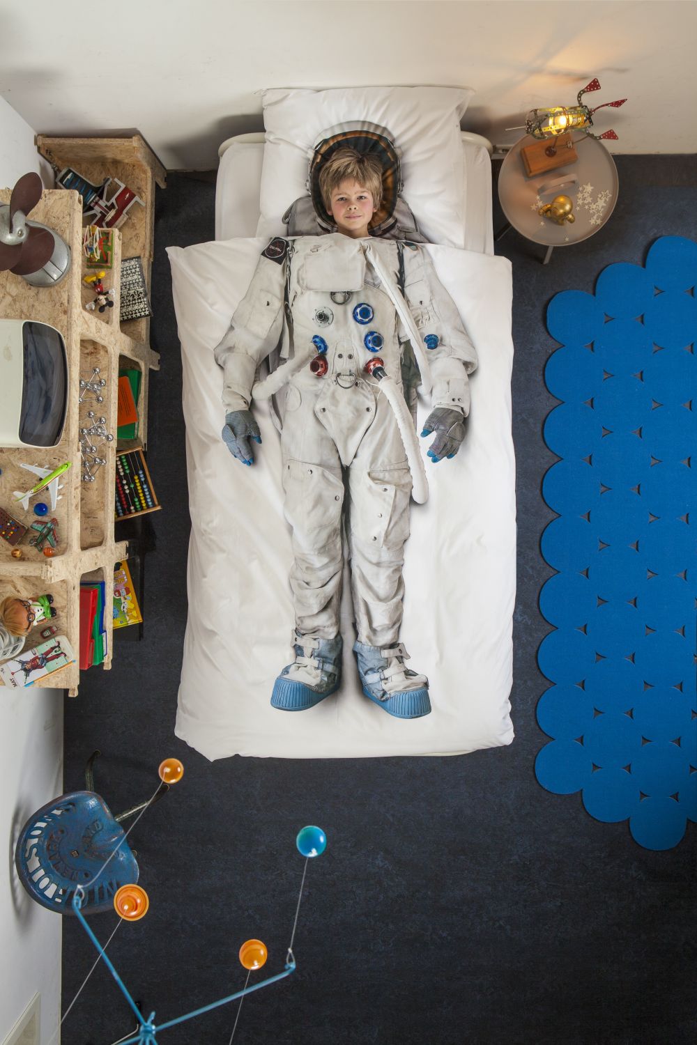 SNURK Bettwäsche Astronaut 100% Perkal-Baumwolle 135x200 cm