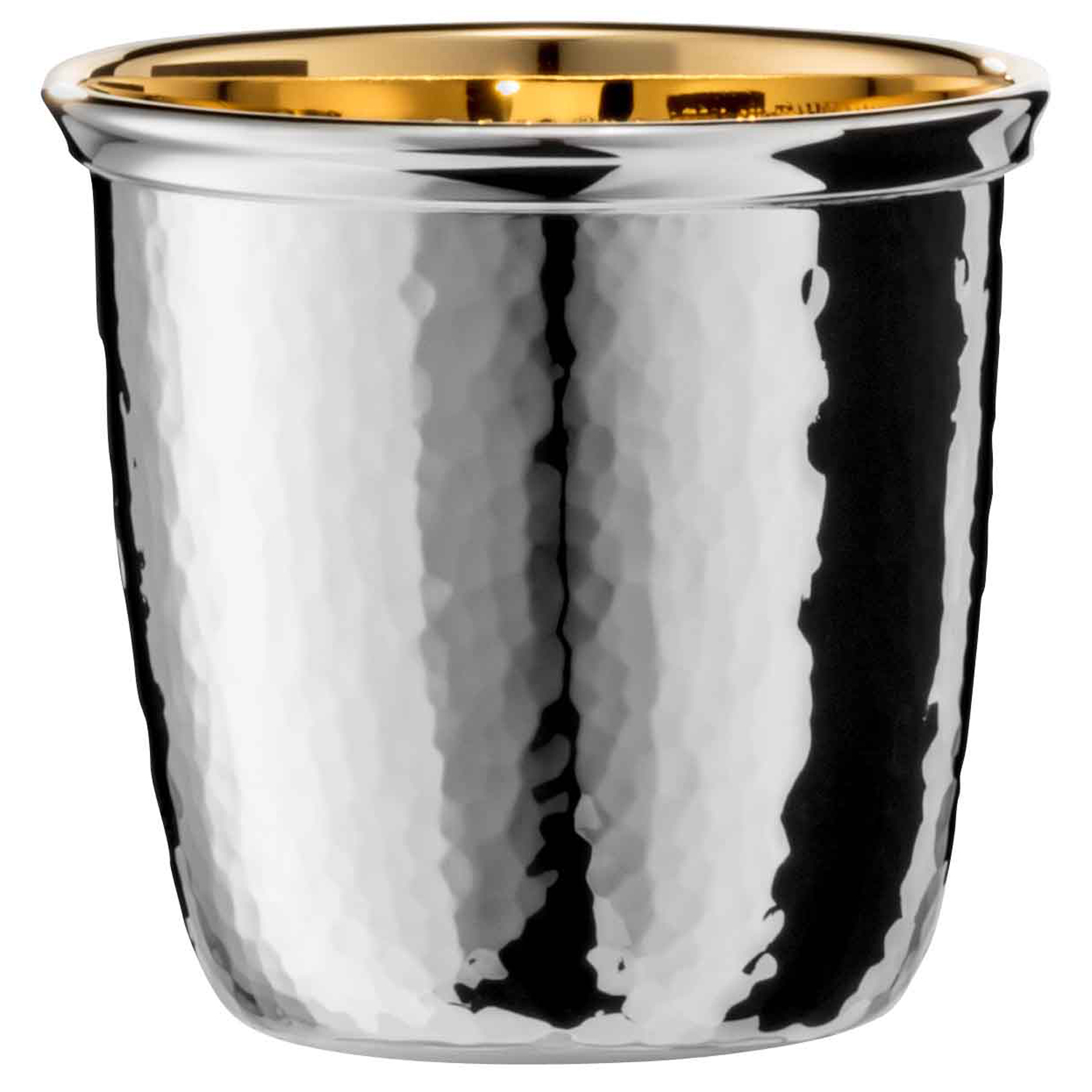 Sonja Quandt Becher Waves mit Hammerschlag 5cm 925 Sterling Silber teilvergoldet