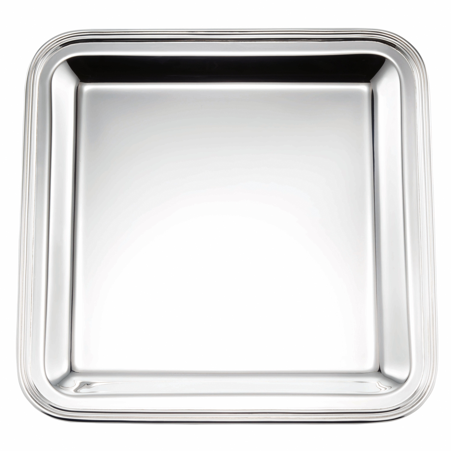 Sonja Quandt Tablett London quadratisch 925 Sterling Silber 20x20cm