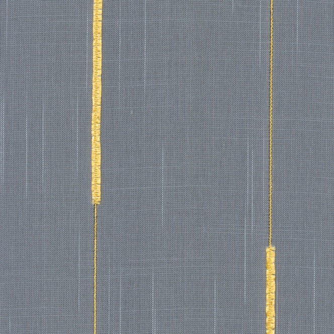 Store Vorhangstoff Bamberg Längsstreifen weiß gelb Höhe 300cm transparent mit Bleiband