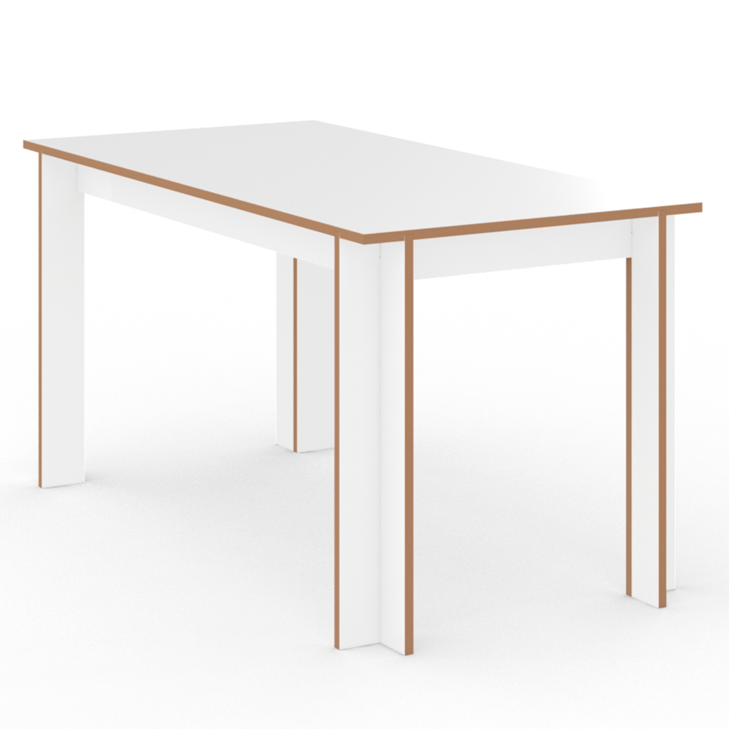Tojo Tisch groß Esstisch Stecksystem MDF beschichtet weiß