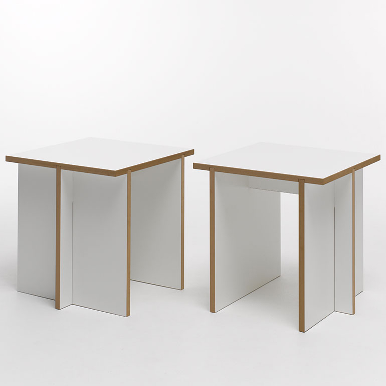 Tojo-hocker Sitzhocker MDF beschichtet weiß