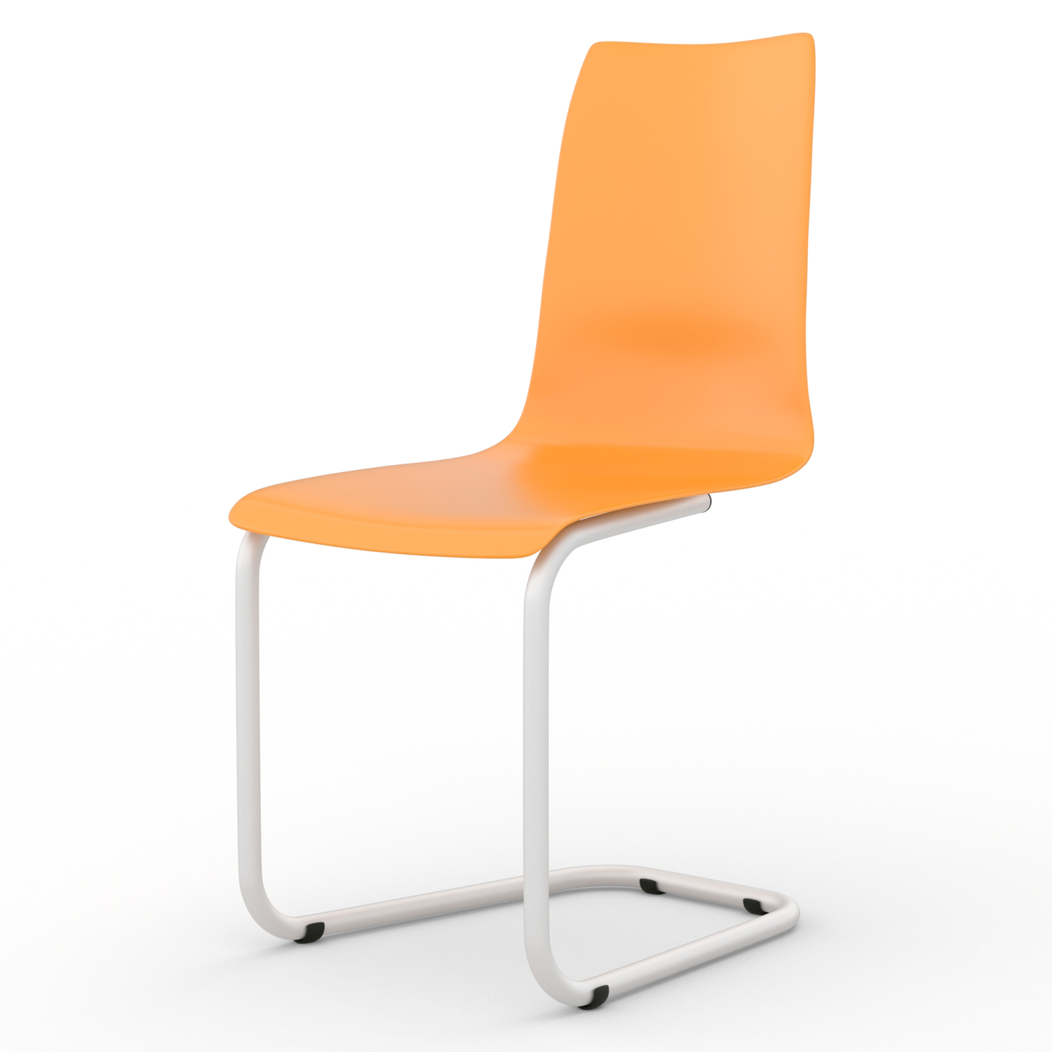 Tojo-stuhl orange Stahl Polypropylen