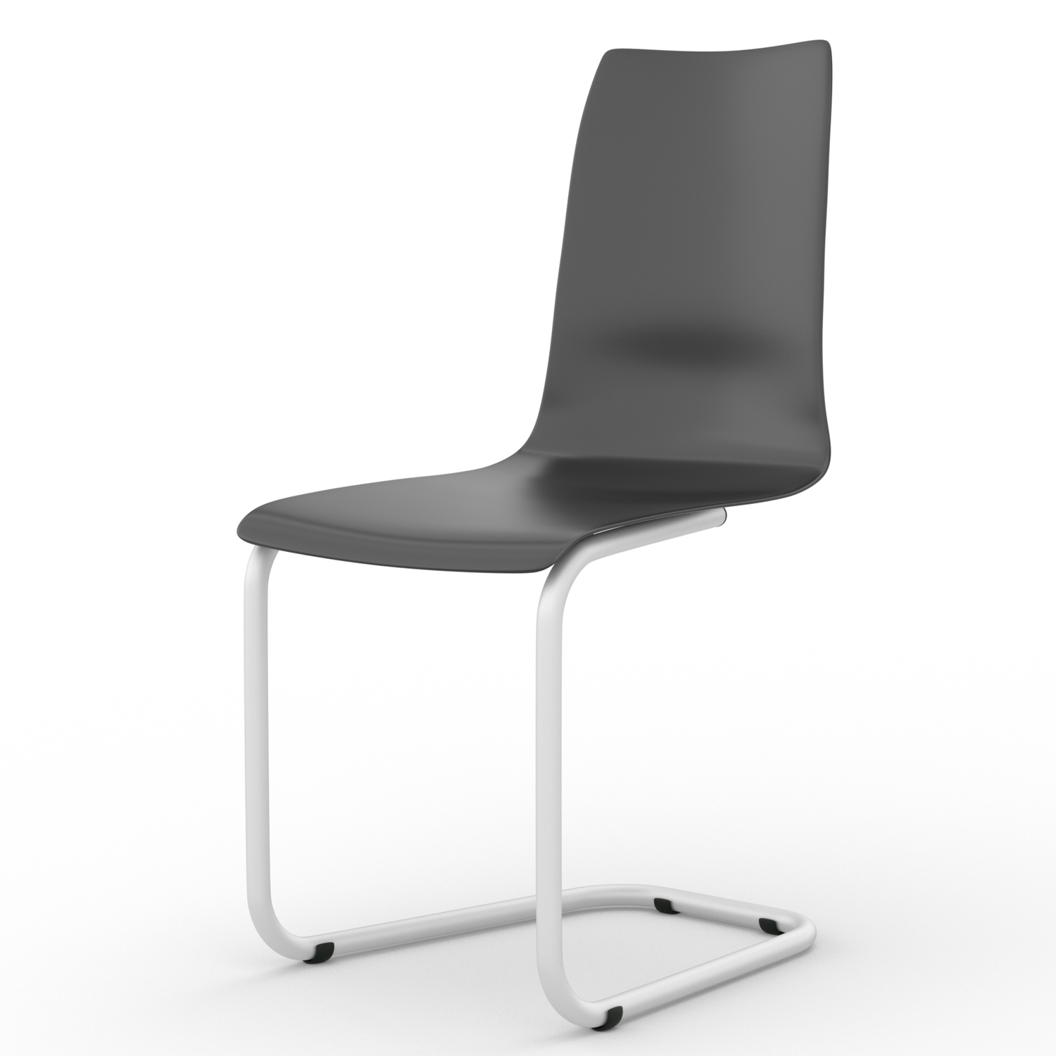 Tojo-stuhl schwarz Stahl Polypropylen