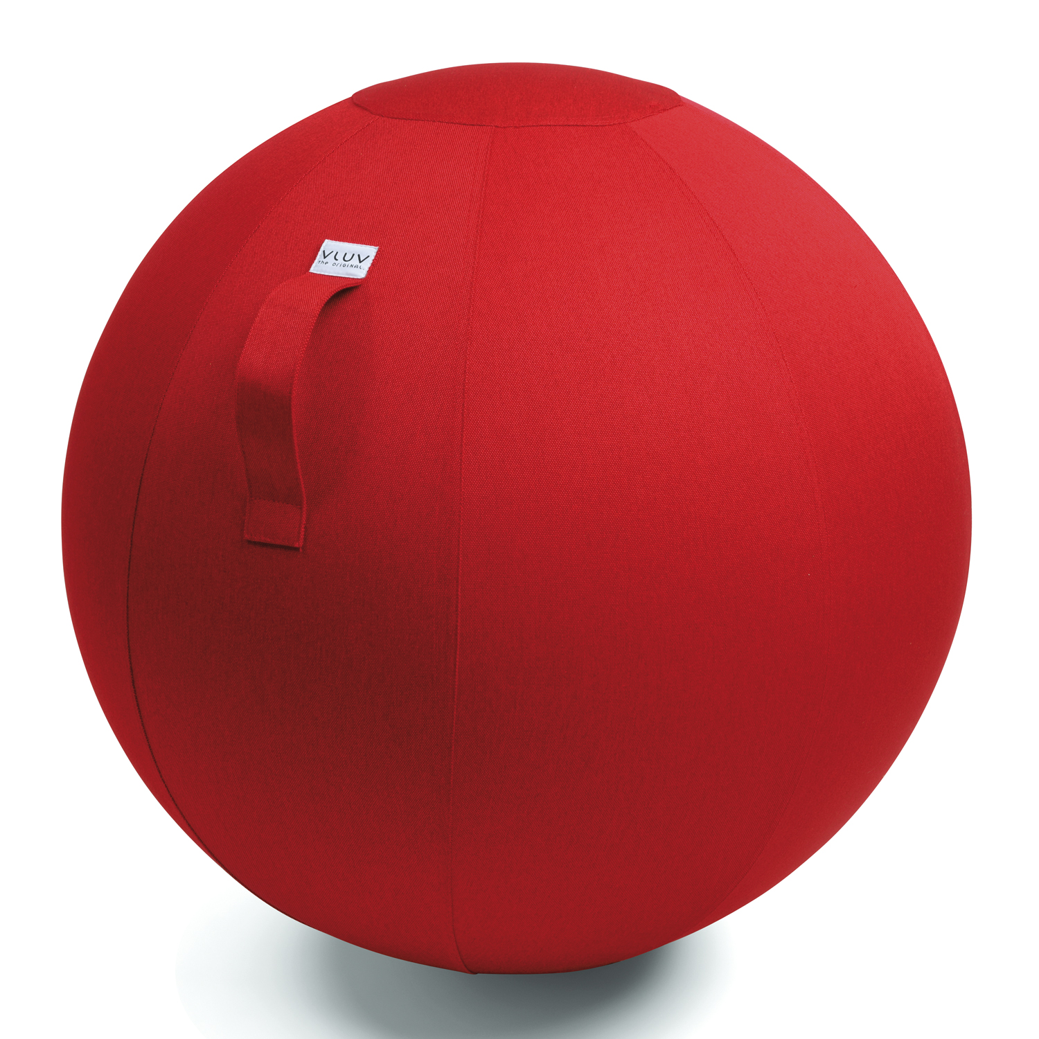 VLUV LEIV Stoff-Sitzball 50-55cm Ruby ergonomisches Sitzmöbel