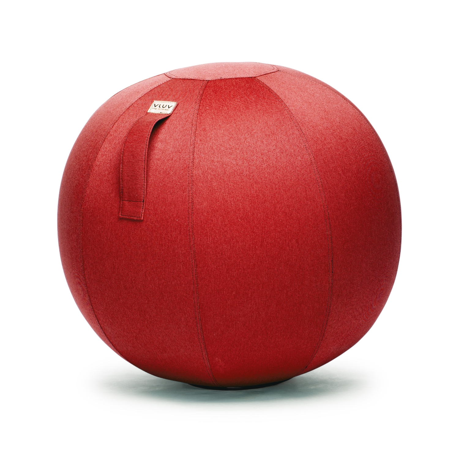 VLUV LEIV ergonomischer Sitzball 60-65cm Ruby robuste hochwertige canvas-ähnliche Stoffqualität