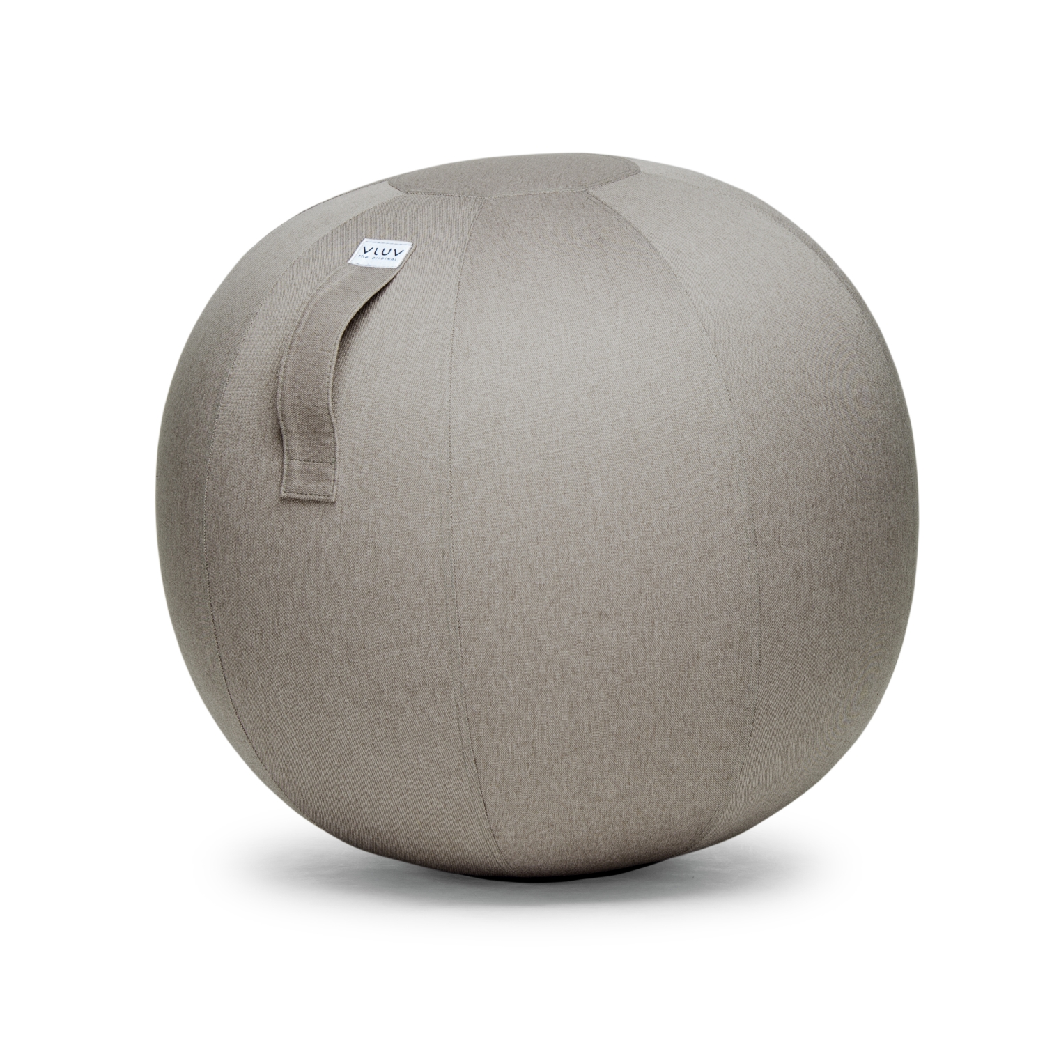 VLUV LEIV ergonomischer Sitzball 60-65cm Stone robuste hochwertige canvas-ähnliche Stoffqualität