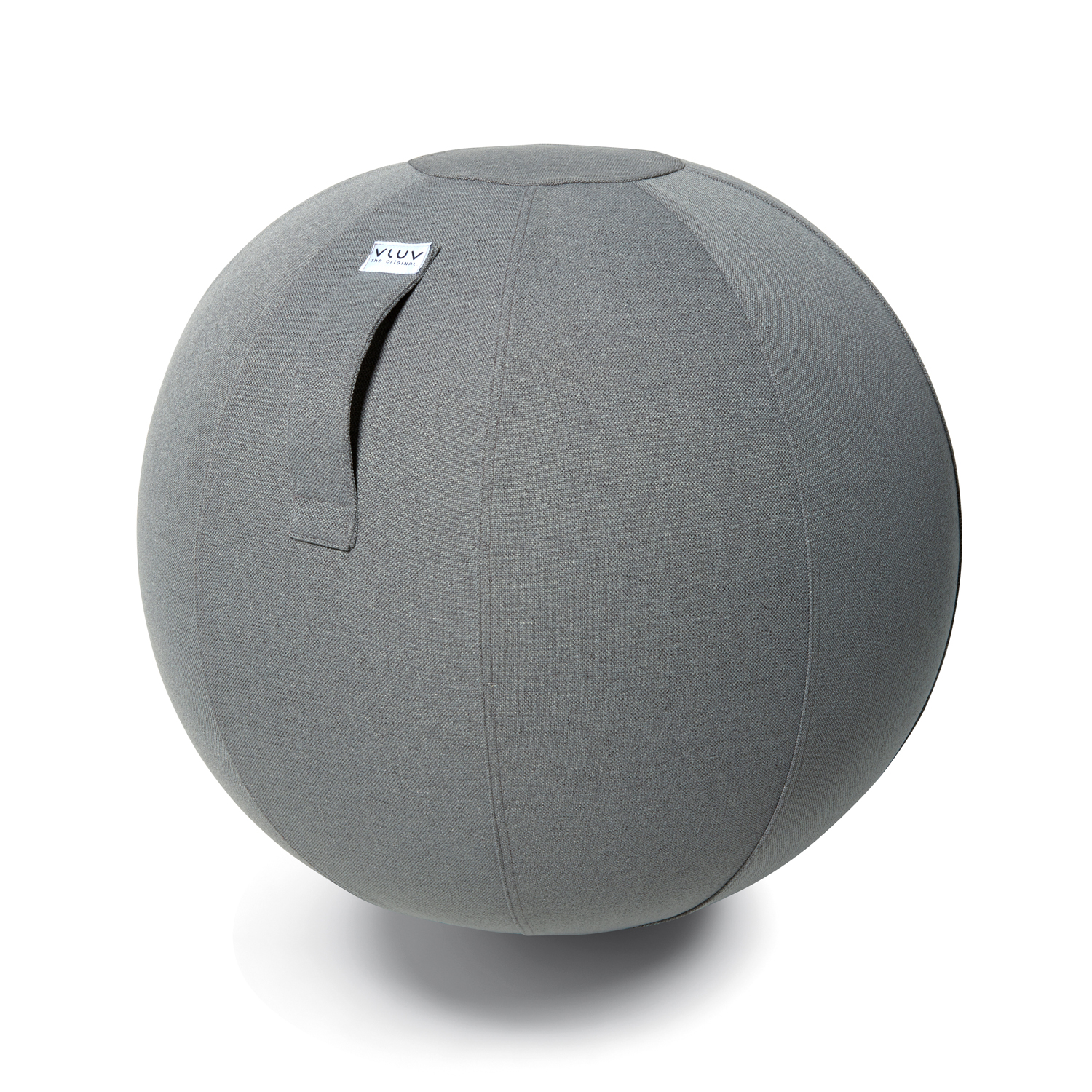 VLUV SOVA Stoff-Sitzball 60-65cm Ash ergonomisches Sitzmöbel